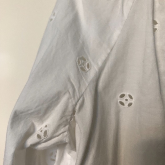 Madewell Eyelet Popover Blouse XS - Picture 4 of 5
